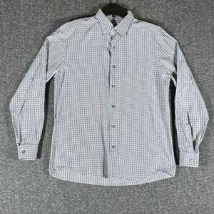 Ermenegildo Zegna Long Sleeve Dress‎ Shirt Gingham Mens Size L